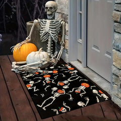 Skull Pumpkin Doormat Halloween Horror Decoration