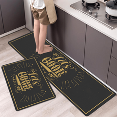 1pc Cook Kitchen Rug Letter Printing Floor Mat Household Kitchen Mat