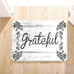 Soft Absorbent Bathroom Rug Letter Carpet Mat Waterproof Mat