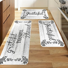 Soft Absorbent Bathroom Rug Letter Carpet Mat Waterproof Mat