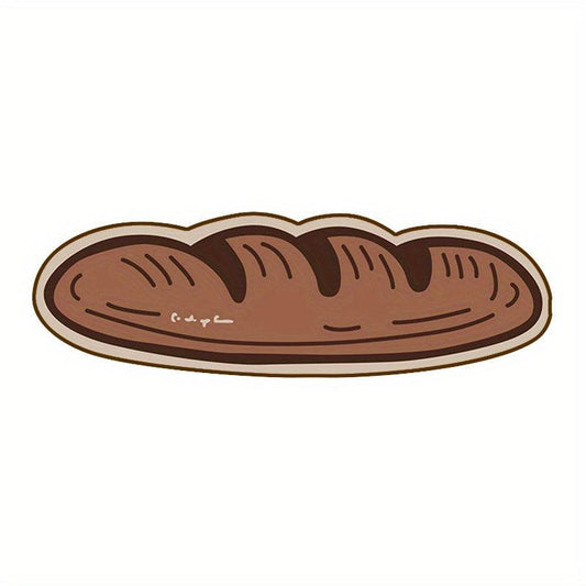 Cartoon Bread Bath Rug Non-slip & Absorbent Bathroom Mat