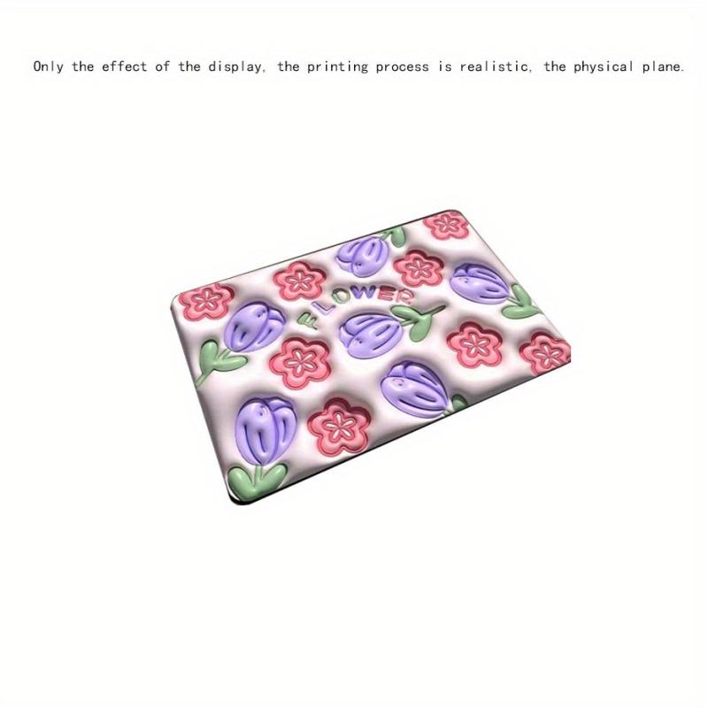 3D Diatom Mud Bath Mat Flowers Non Slip Bathroom Rug
