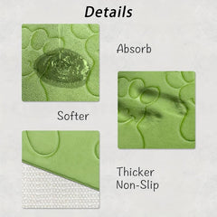Soft Memory Foam Bath Rug Non Slip Machine Washable