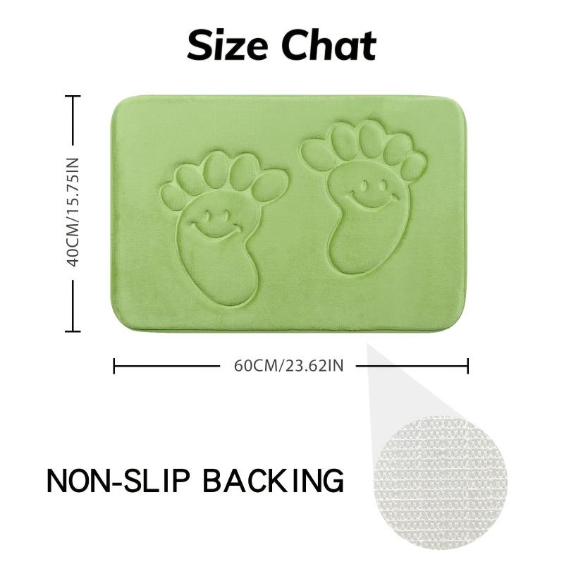Soft Memory Foam Bath Rug Non Slip Machine Washable
