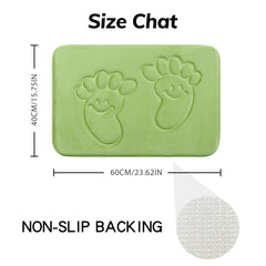 Soft Memory Foam Bath Rug Non Slip Machine Washable