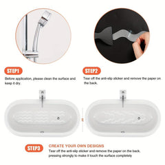12pcs Clear Non-slip Stickers for Bathroom Safety