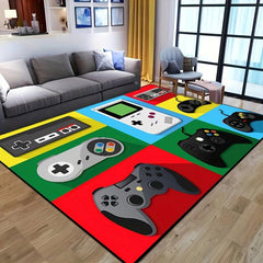Gaming Room Decor Rug Video Gamer Area Non-slip