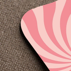 3D Line Crystal Fleece Carpet Pink Floor Mat