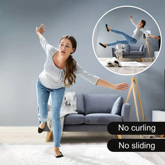 16pcs Non Slip Rug Grippers Double Sided Tape Rubber Corners Hold Down Stays