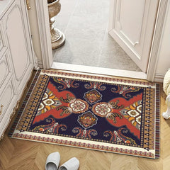 Persian Anti-fatigue Kitchen Rug Vintage Area Rug Soft Faux Sheepskin Floor Mat