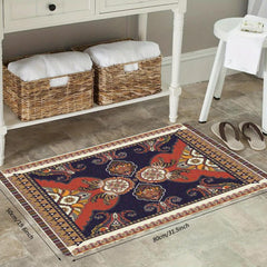 Persian Anti-fatigue Kitchen Rug Vintage Area Rug Soft Faux Sheepskin Floor Mat