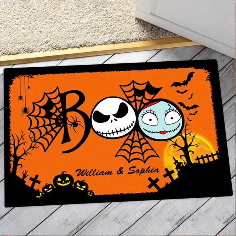 Halloween Entrance Carpet Mat Polyester Absorbent Bath Laundry Floor Mat