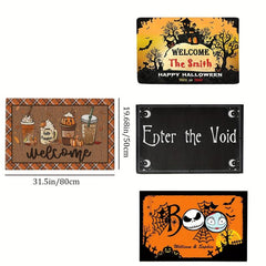 Halloween Entrance Carpet Mat Polyester Absorbent Bath Laundry Floor Mat