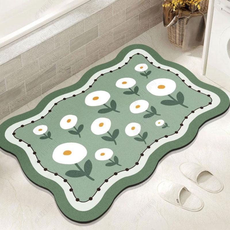 1pc Water Absorbing Anti-skid Bathroom Floor Mat