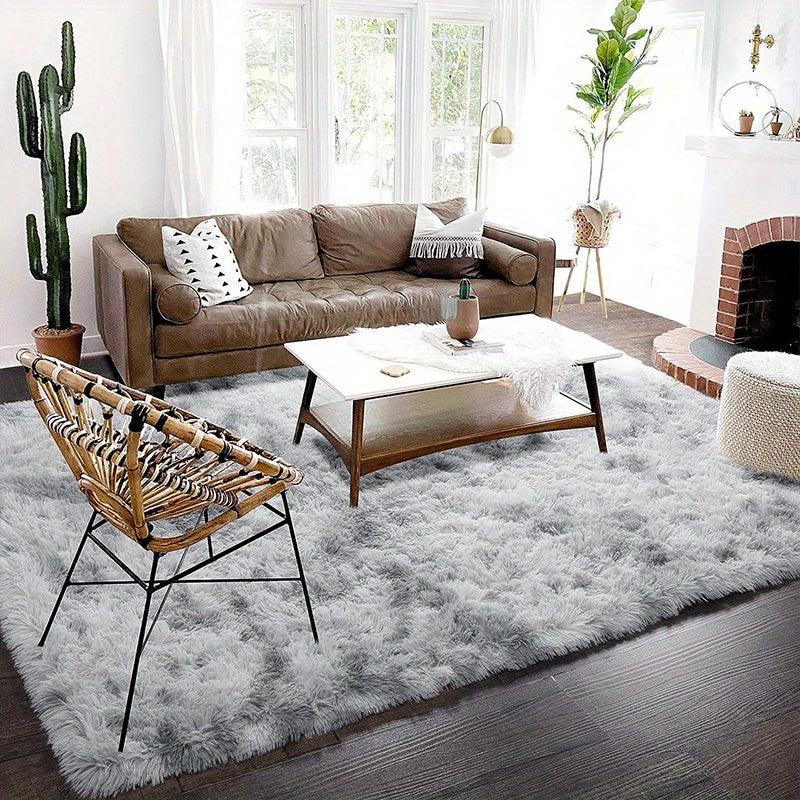Tie Dye Plush Rug Soft Indoor Modern Plush Rug Living Room Home Decor