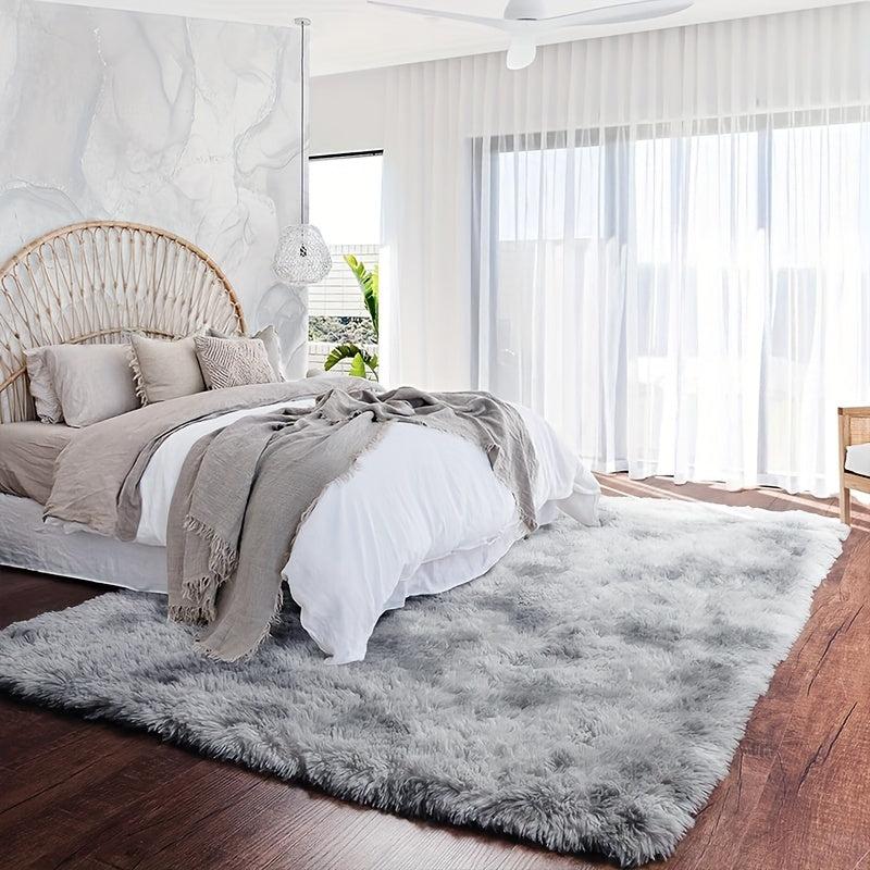 Tie Dye Plush Rug Soft Indoor Modern Plush Rug Living Room Home Decor