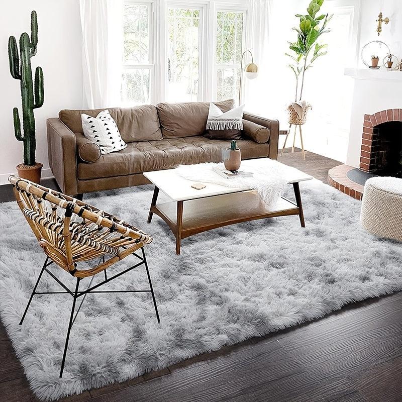 Tie Dye Plush Rug Soft Indoor Modern Plush Rug Living Room Home Decor