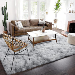 Tie Dye Plush Rug Soft Indoor Modern Plush Rug Living Room Home Decor