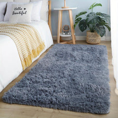 Soft Non Slip Shag Plush Area Rug Tie Dyed Carpet