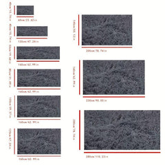 Soft Non Slip Shag Plush Area Rug Tie Dyed Carpet