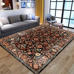 Persian Anti-fatigue Kitchen Mat Vintage Boho Anti-Slip Balcon Polyester Carpet