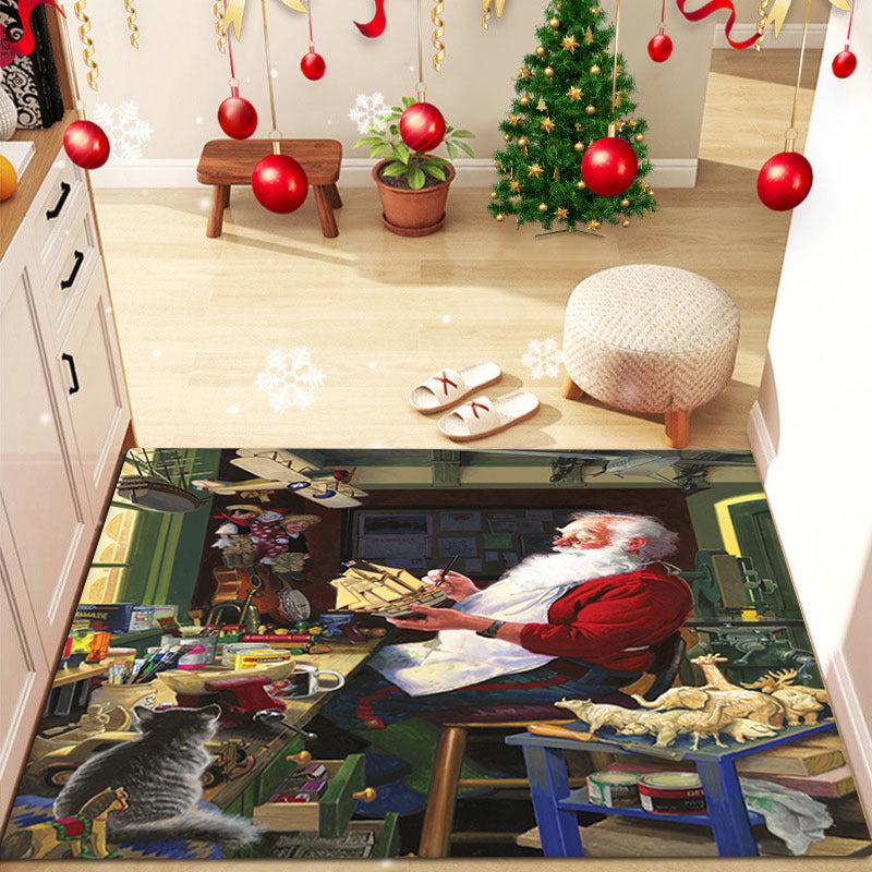 Christmas Party Rug for Living Room Decoration