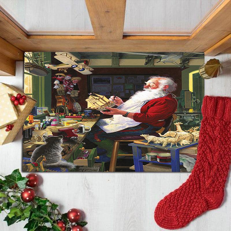 Christmas Party Rug for Living Room Decoration