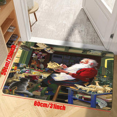 Christmas Party Rug for Living Room Decoration