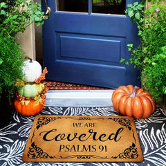 Funny Front Door Welcome Mat Non-Slip Rubber Doormat for Home Indoor Farmhouse