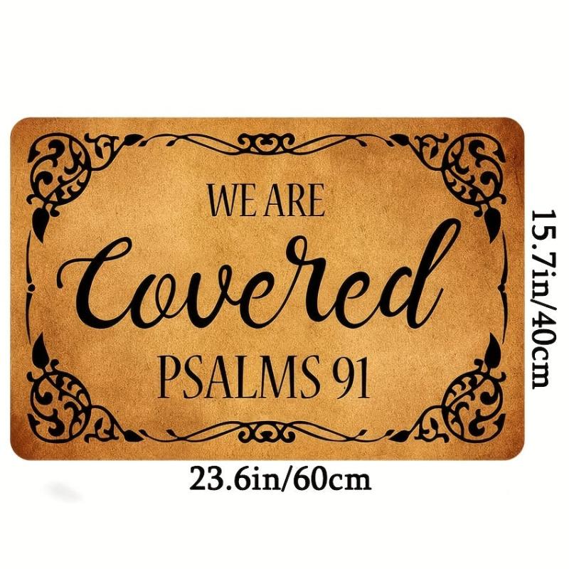 Funny Front Door Welcome Mat Non-Slip Rubber Doormat for Home Indoor Farmhouse