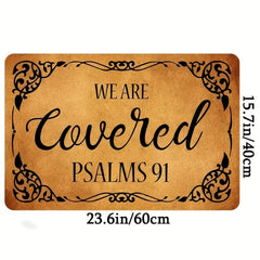 Funny Front Door Welcome Mat Non-Slip Rubber Doormat for Home Indoor Farmhouse
