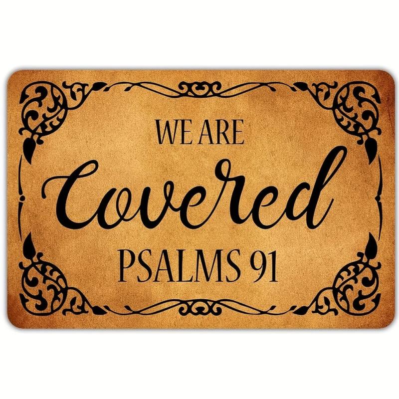 Funny Front Door Welcome Mat Non-Slip Rubber Doormat for Home Indoor Farmhouse