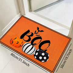 Halloween Cucurbit Rug Pattern Non Slip Polyester Indoor Carpet