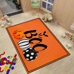Halloween Cucurbit Rug Pattern Non Slip Polyester Indoor Carpet