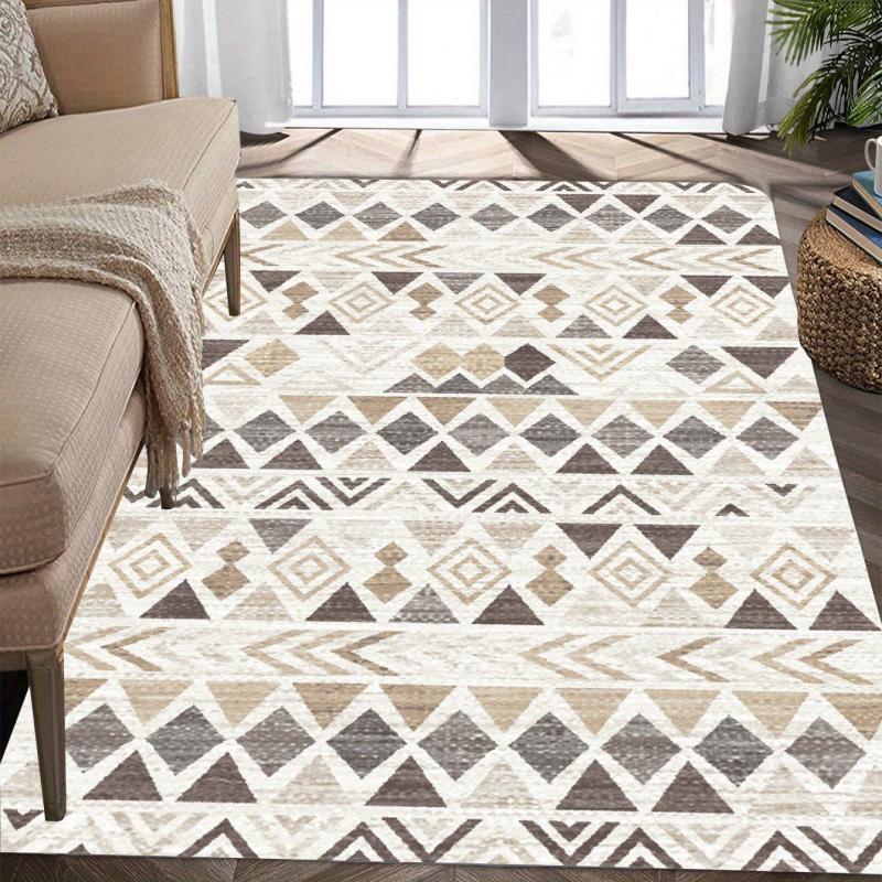 Geometric Printed Floor Mat Non Slip Carpet for Home Decor