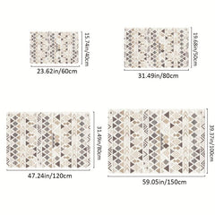 Geometric Printed Floor Mat Non Slip Carpet for Home Decor
