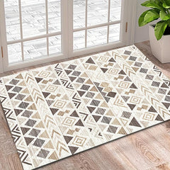 Geometric Printed Floor Mat Non Slip Carpet for Home Decor