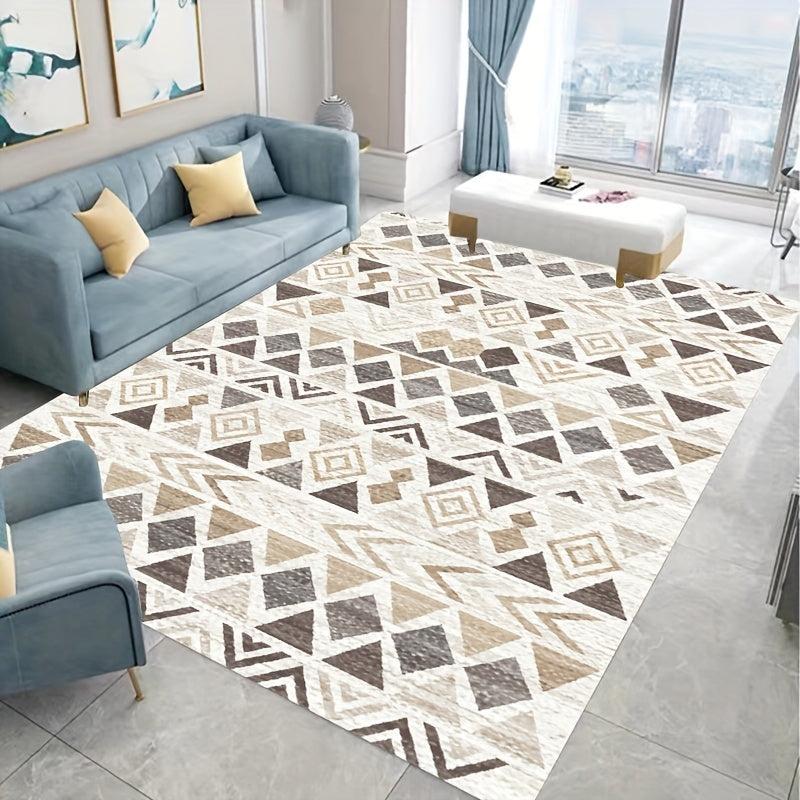 Geometric Printed Floor Mat Non Slip Carpet for Home Decor