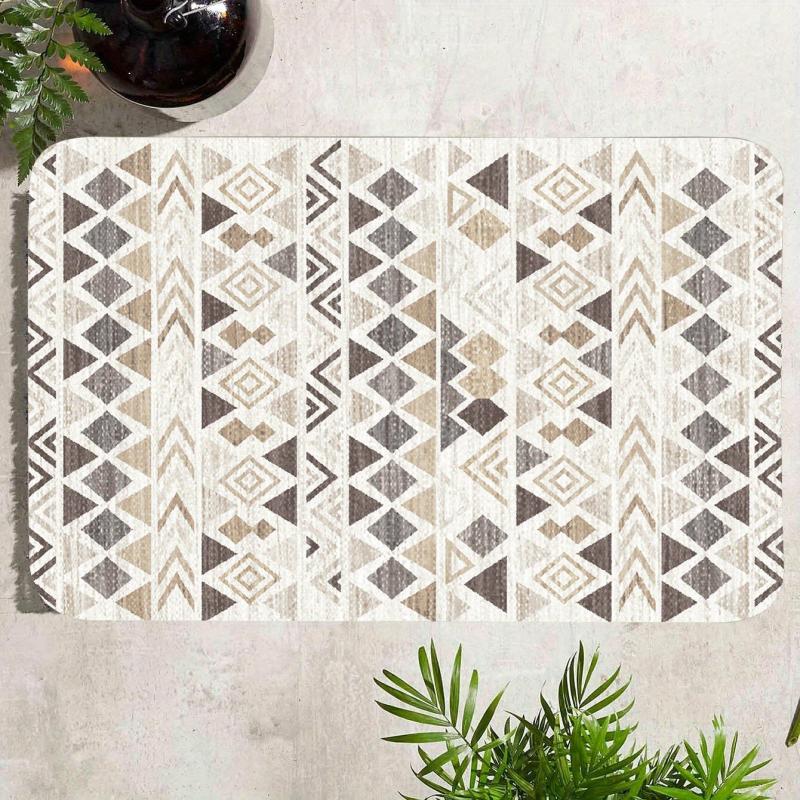 Geometric Printed Floor Mat Non Slip Carpet for Home Decor