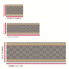 Soft Geometric Print Indoor Carpet, Non Slip, for Hallways and Entrances