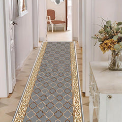 Soft Geometric Print Indoor Carpet, Non Slip, for Hallways and Entrances