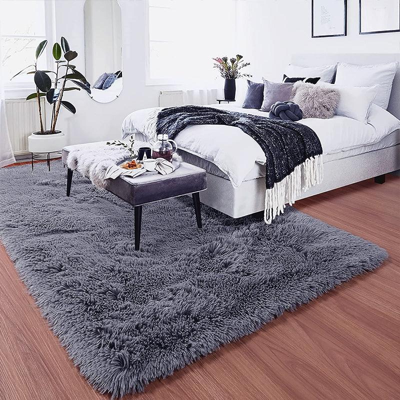 Plush Shaggy Living Room Mat Rug Bedroom Decor