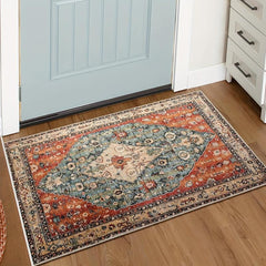 Vintage Boho Tribal Area Rug 2x3 Persian Distressed Small Entryway Rug