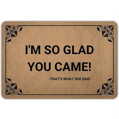 Non Slip Welcome Mat Indoor Outdoor Funny Farmhouse Front Door Decor