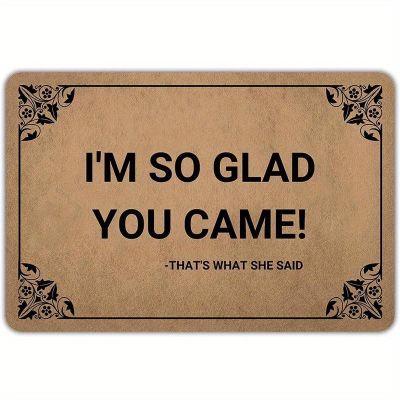 Non Slip Welcome Mat Indoor Outdoor Funny Farmhouse Front Door Decor