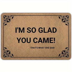 Non Slip Welcome Mat Indoor Outdoor Funny Farmhouse Front Door Decor