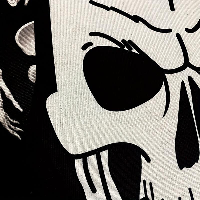 Halloween Skull Decorative Coffin Rug Bedside Carpet Living Room Floor Mat