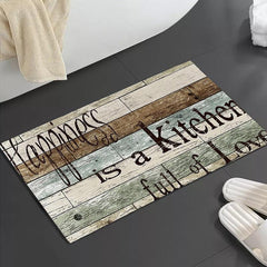 Farmhouse Kitchen Mat Cushioned Anti Fatigue Comfort Mat Waterproof Non Skid