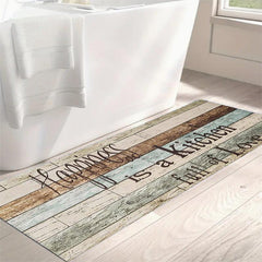 Farmhouse Kitchen Mat Cushioned Anti Fatigue Comfort Mat Waterproof Non Skid