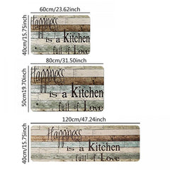 Farmhouse Kitchen Mat Cushioned Anti Fatigue Comfort Mat Waterproof Non Skid